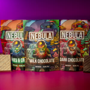 Nebula Mushroom Chocolates, mushroom chocolate, non-detect chocolates, trippy chocolates, trippy chocolates, chocolate variety