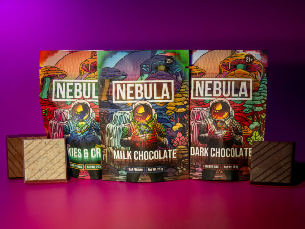 Nebula Mushroom Chocolates, mushroom chocolate, non-detect chocolates, trippy chocolates, trippy chocolates, chocolate variety