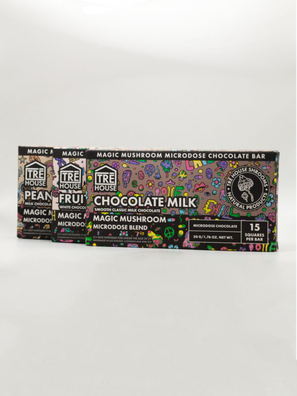 Tre House, Magic Mushroom, Microdose, mushroom chocolate bar, microdose mushrooms, trippy chocolate, trippy chocolate near me