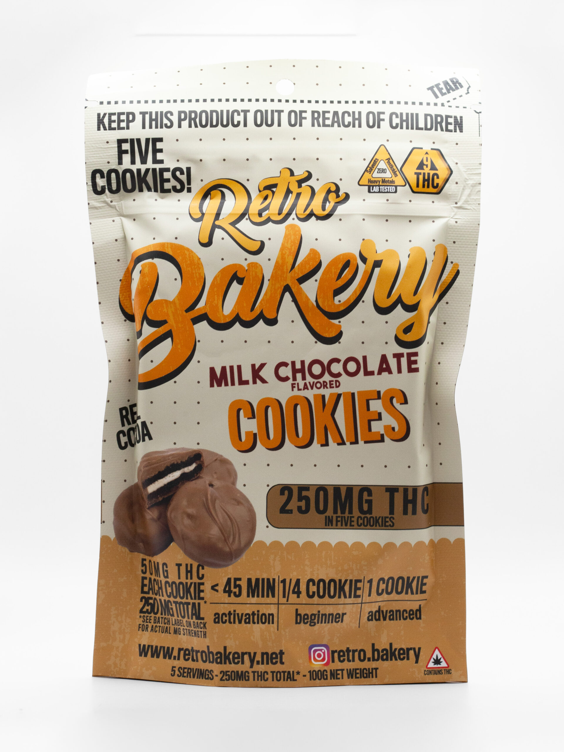 Retro Bakery | 50mg THC Cookies | 5 pcs